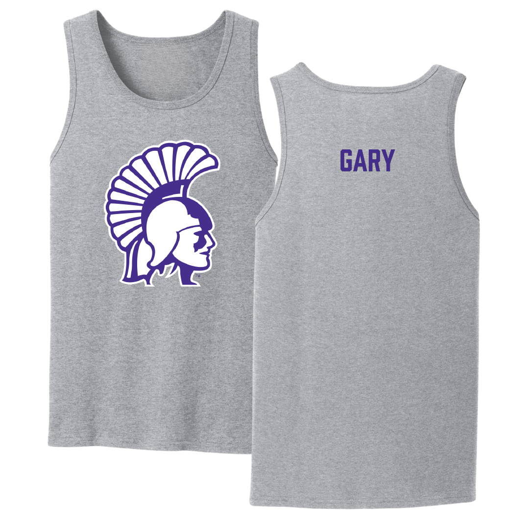 Winona State University Tennis Sport Gray Tank Top - Skylar Gary