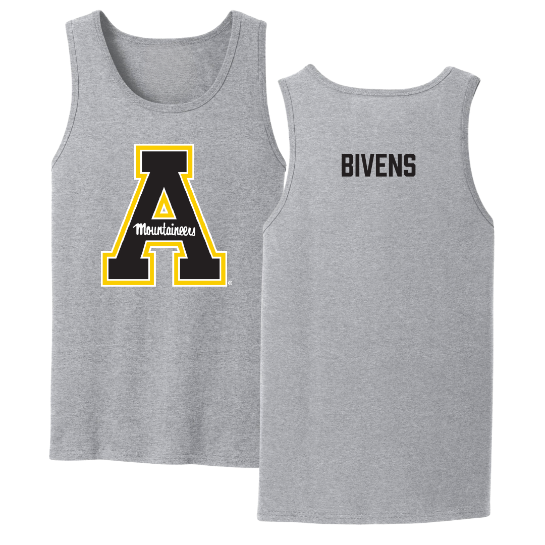Appalachian State University TF and XC Sport Gray Tank Top - Garrett Bivens