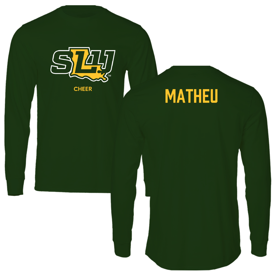 Southeastern Louisiana University Cheer Forest Green Long Sleeve - Rickie Matheu
