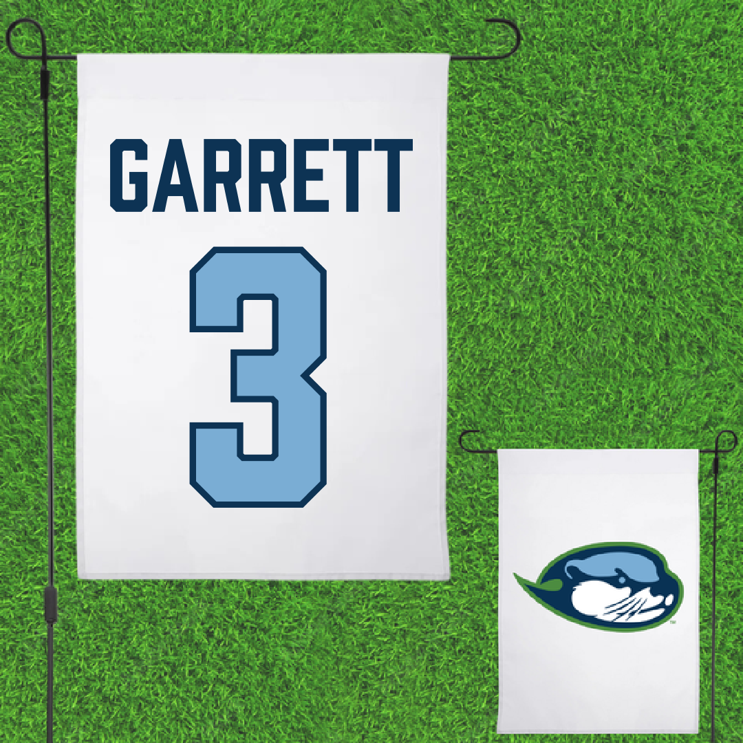Cal State Monterey Bay Basketball White Garden Flag - #3 Shanece Garrett