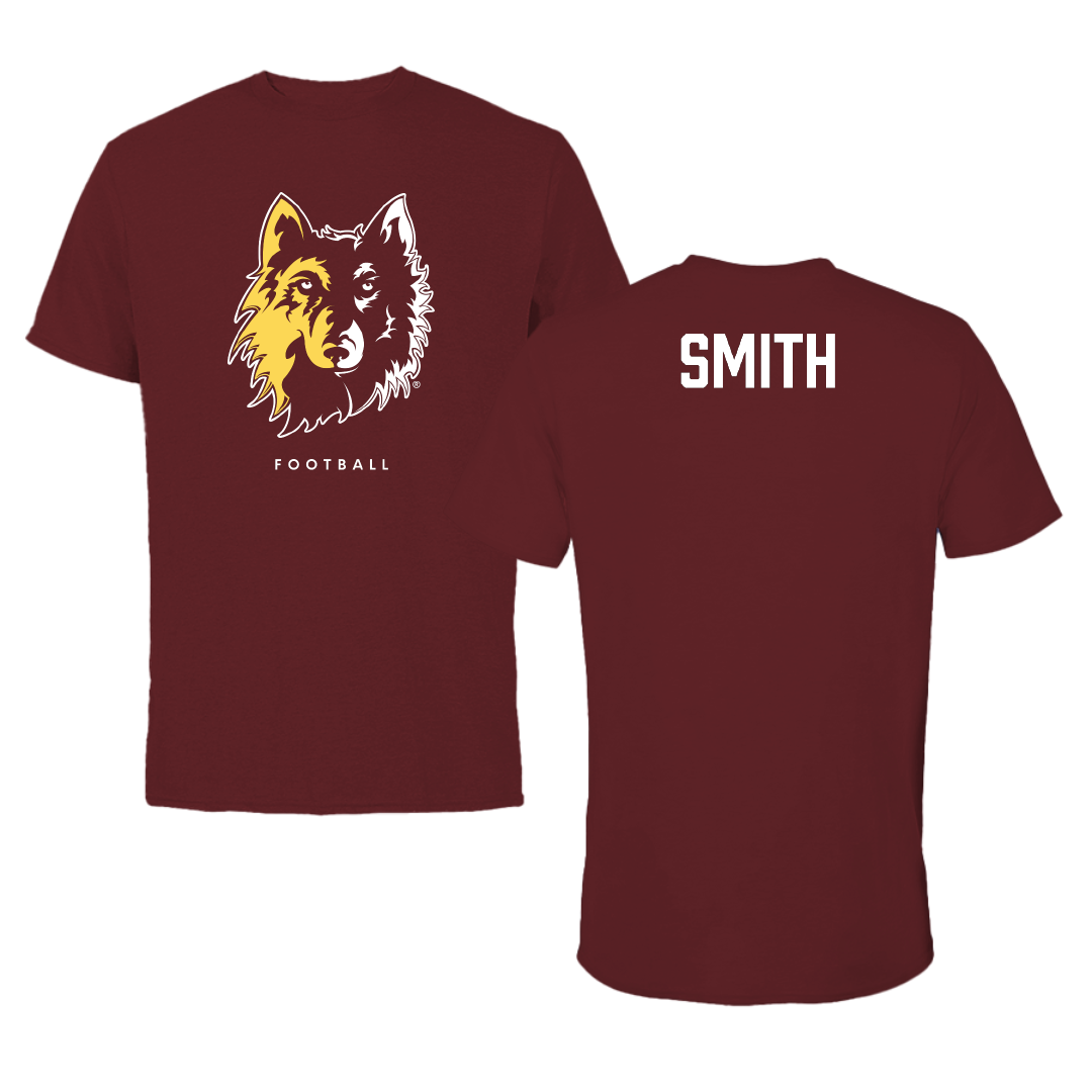 Northern State University Football Maroon Tee - Harrison Smith