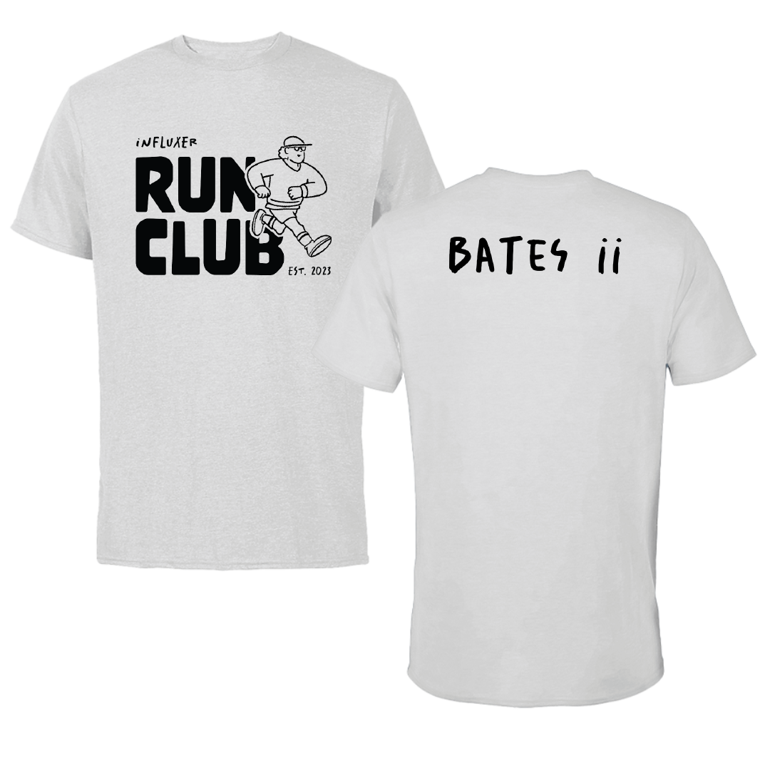 TF and XC Light Gray Influxer Run Club Tee - Cory Bates II