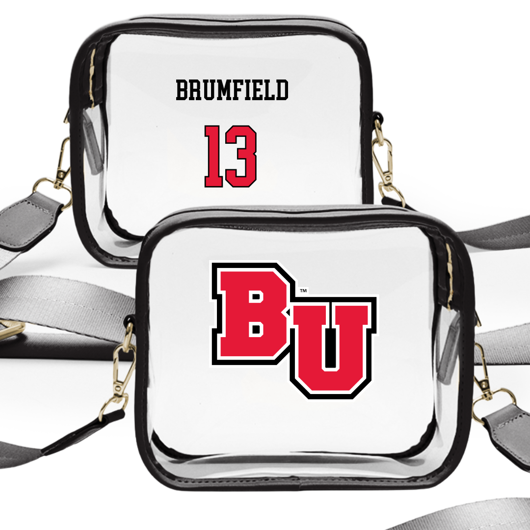 Biola University Soccer (W) Black Clear Stadium Bag - #13 Riley Brumfield