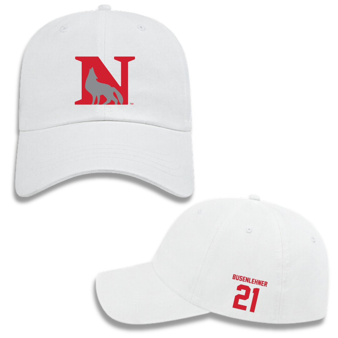 Newberry College Baseball White Hat - #21 Logan Busenlehner