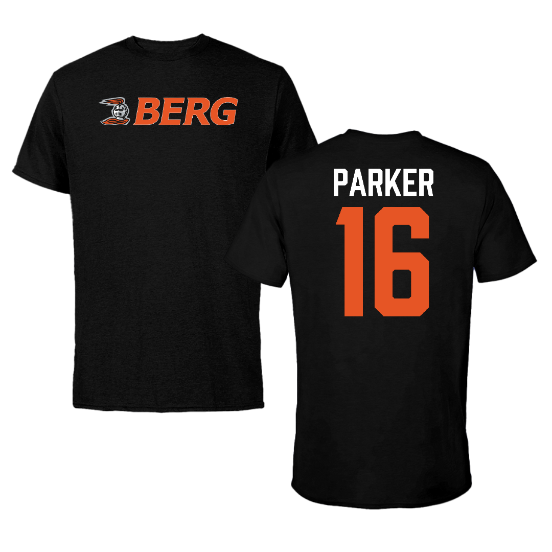 Heidelberg University Lacrosse Black Tee - #16 Colin Parker