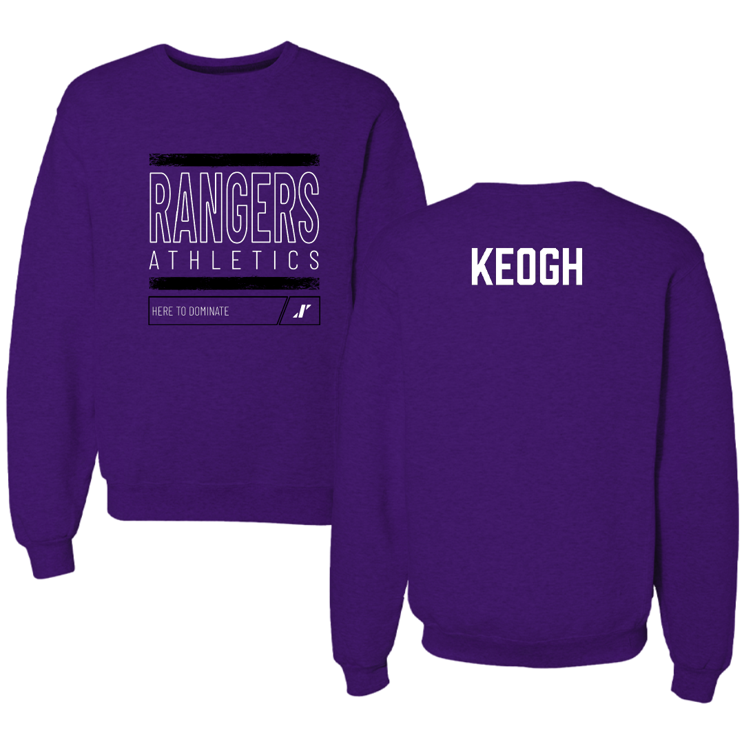 Ranger College Golf (M) Purple Dominate Crewneck - Daniel Keogh