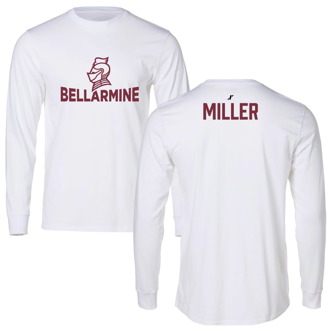 Bellarmine University Wrestling (M) White Long Sleeve - Cael Miller