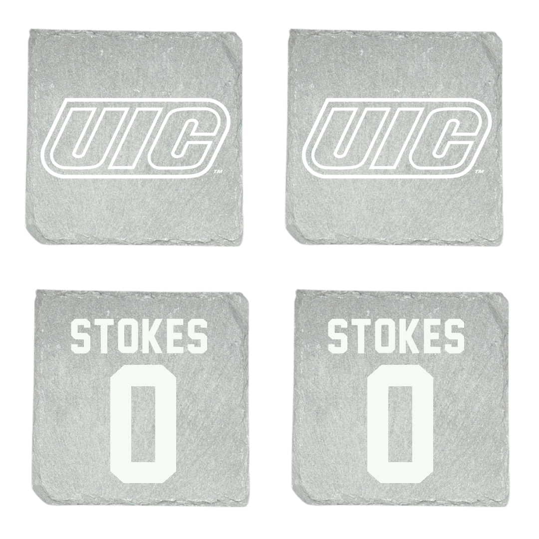 UIC Basketball Stone Coaster (4 Pack)  - #0 Jalysa Stokes