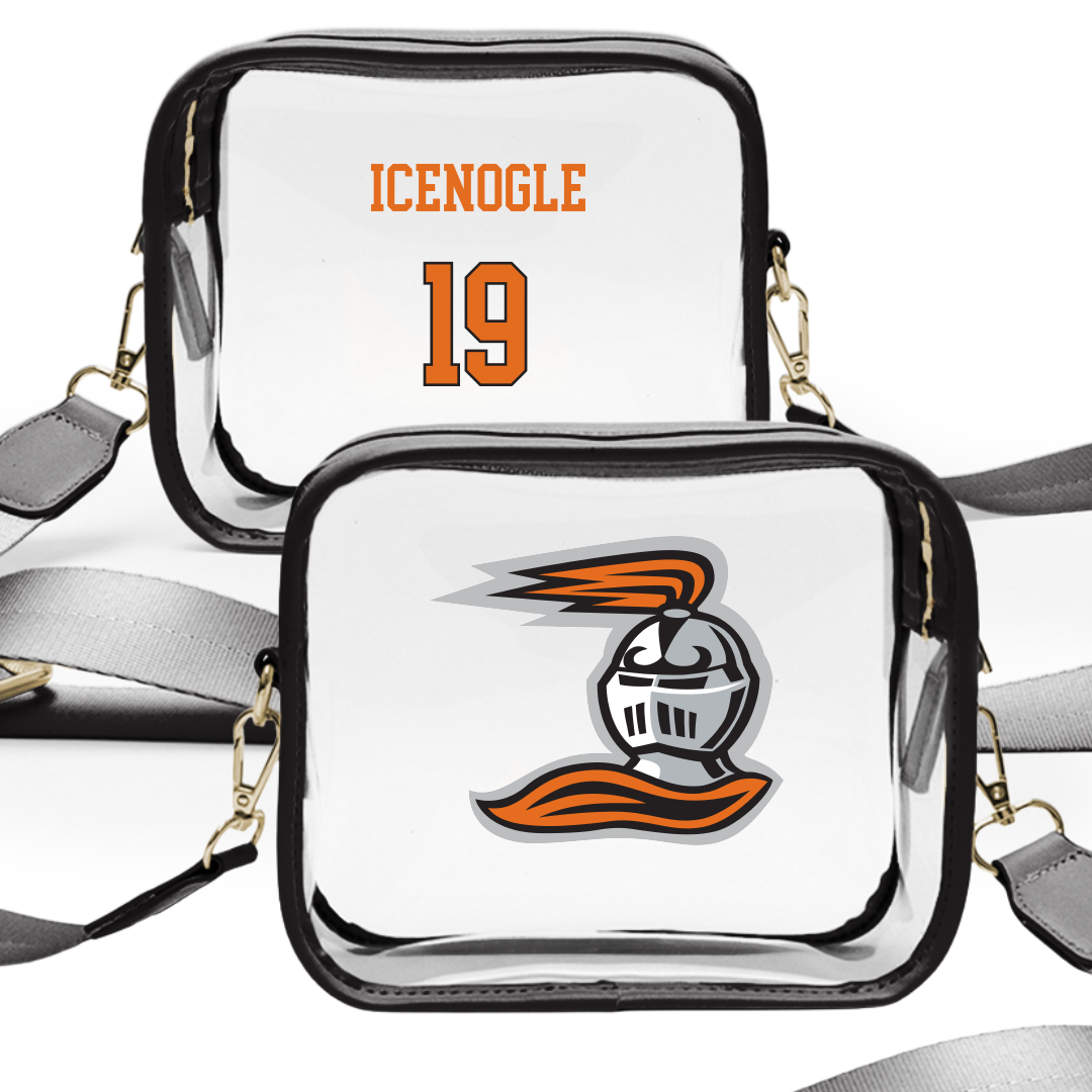 Heidelberg University Lacrosse (M) Black Clear Stadium Bag - #19 Patrick Icenogle