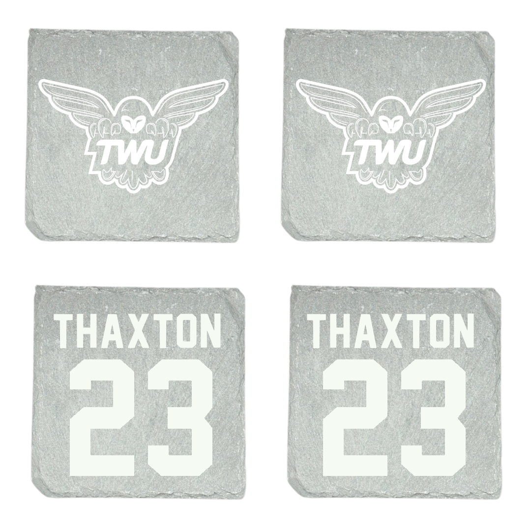 Texas Woman's University Soccer Stone Coaster (4 Pack)  - #23 Mia Thaxton