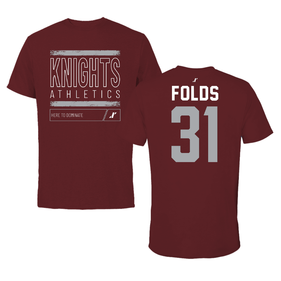 Bellarmine University Soccer Maroon Dominate Tee - #31 Collin Folds