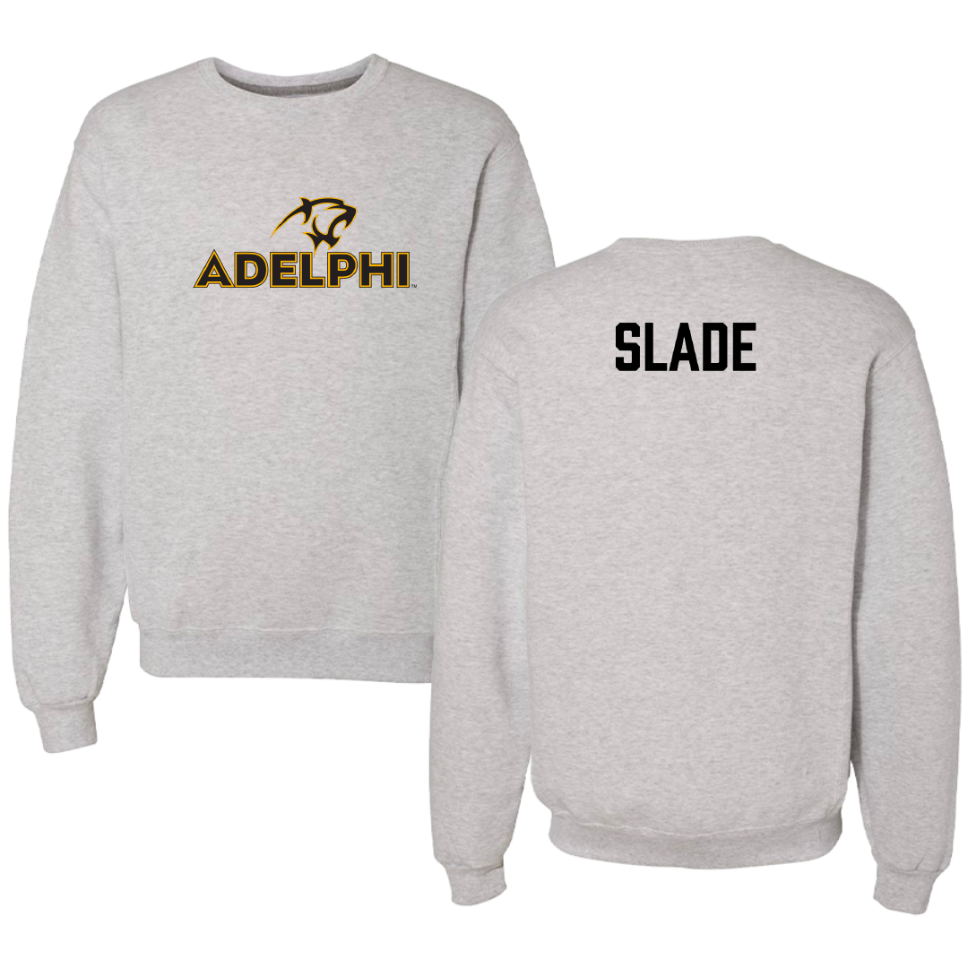Adelphi University Golf (W) Gray Crewneck - Cat Slade