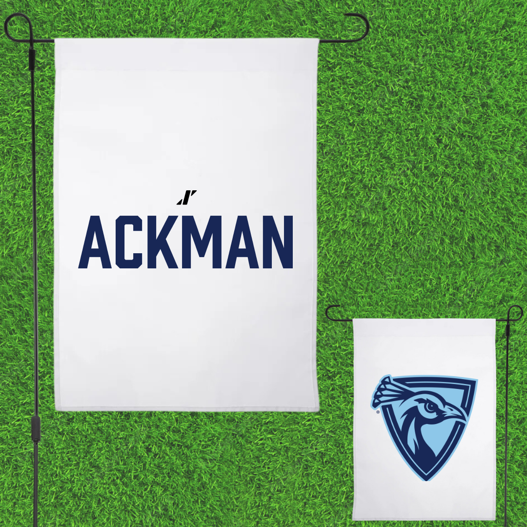 Upper Iowa University Wrestling White Garden Flag - Treyton Ackman