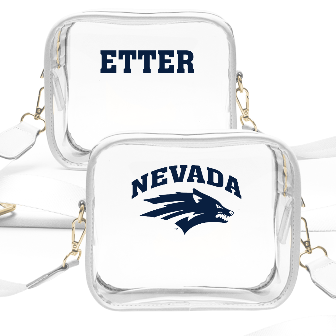 University of Nevada Cheer White Clear Stadium Bag - Dwight Etter