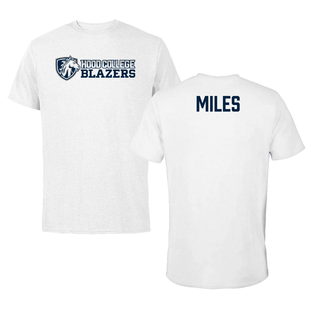 Hood College TF and XC White Tee - Alonzo Miles