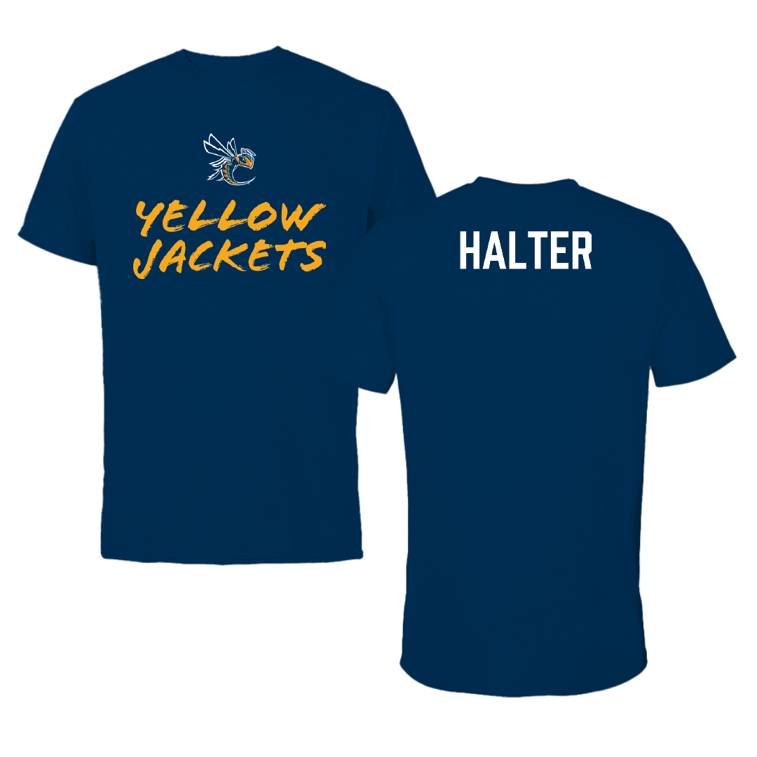 Cedarville University Cheer Navy General Performance Tee - Katelyn Halter