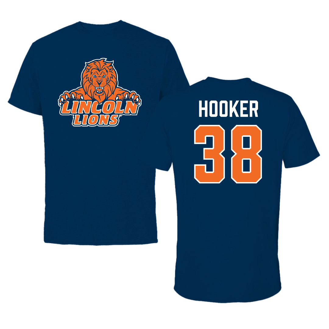 Lincoln University (Pennsylvania) Football Navy Performance Tee - #38 Anthony Hooker