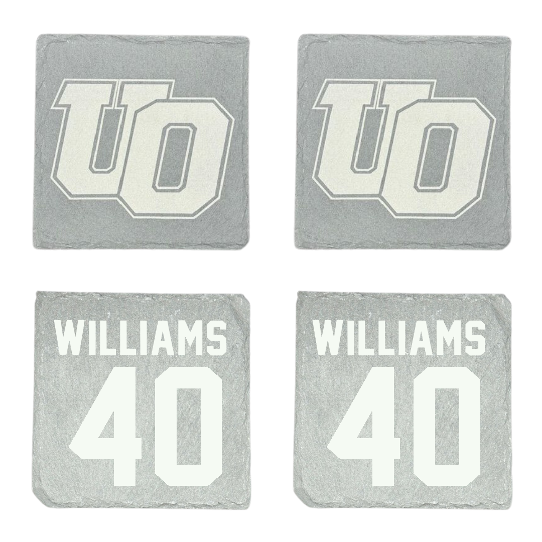 The University of Olivet Baseball Stone Coaster (4 Pack)  - #40 Braxton Williams