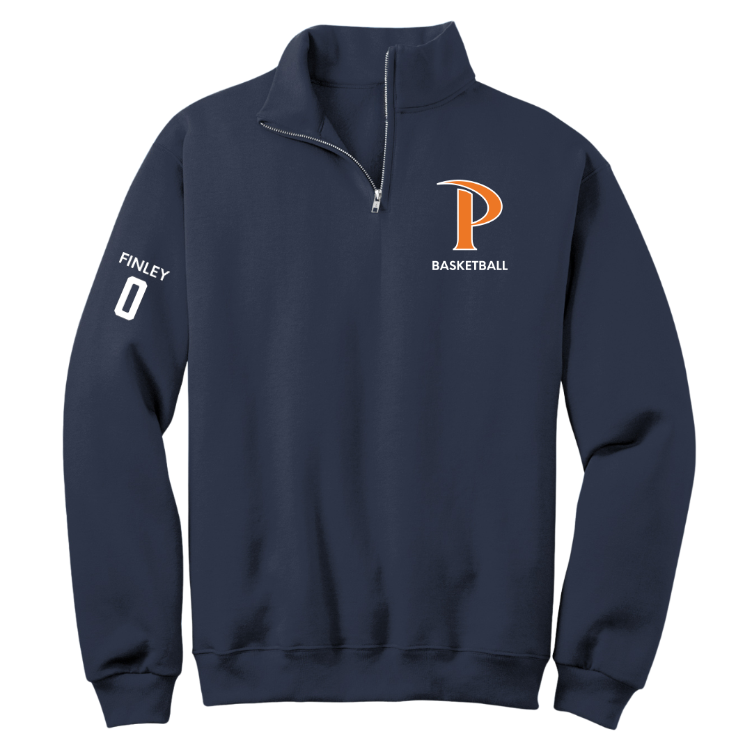 Pepperdine University Basketball (W) Navy Quarter-Zip - #0 Ivory Finley
