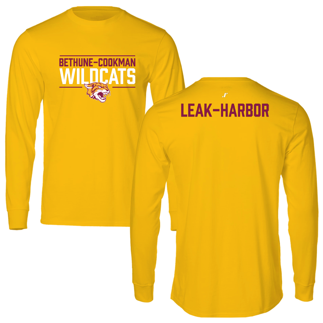 Bethune-Cookman University TF and XC Gold General Performance Long Sleeve - Har’Mani Leak-Harbor