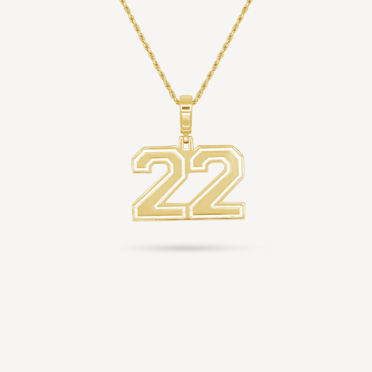 Gold Presidents Pendant and Chain - #22 Ethan Villanueva