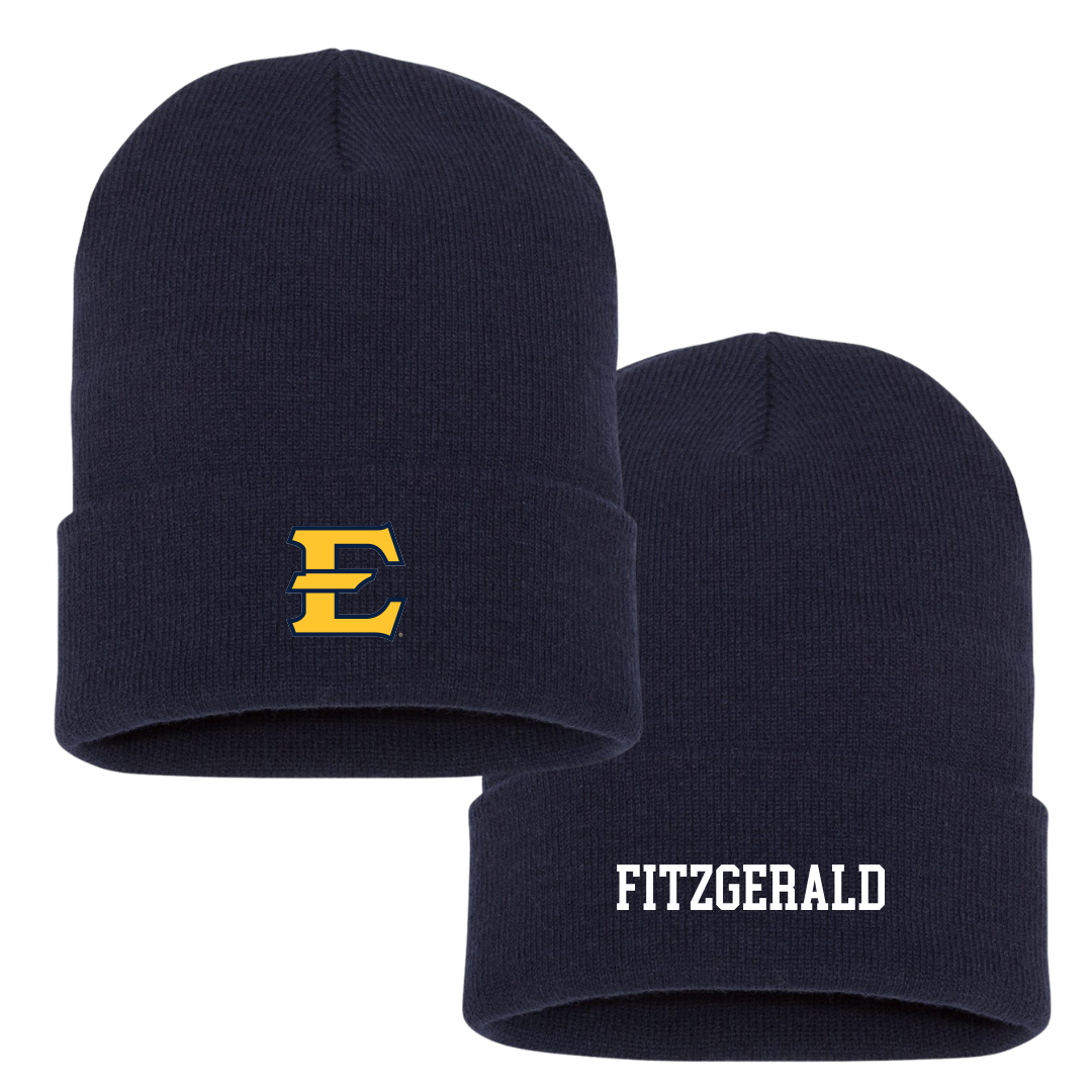 East Tennessee State University Soccer (W) Navy Beanie - #19 Reagan Fitzgerald