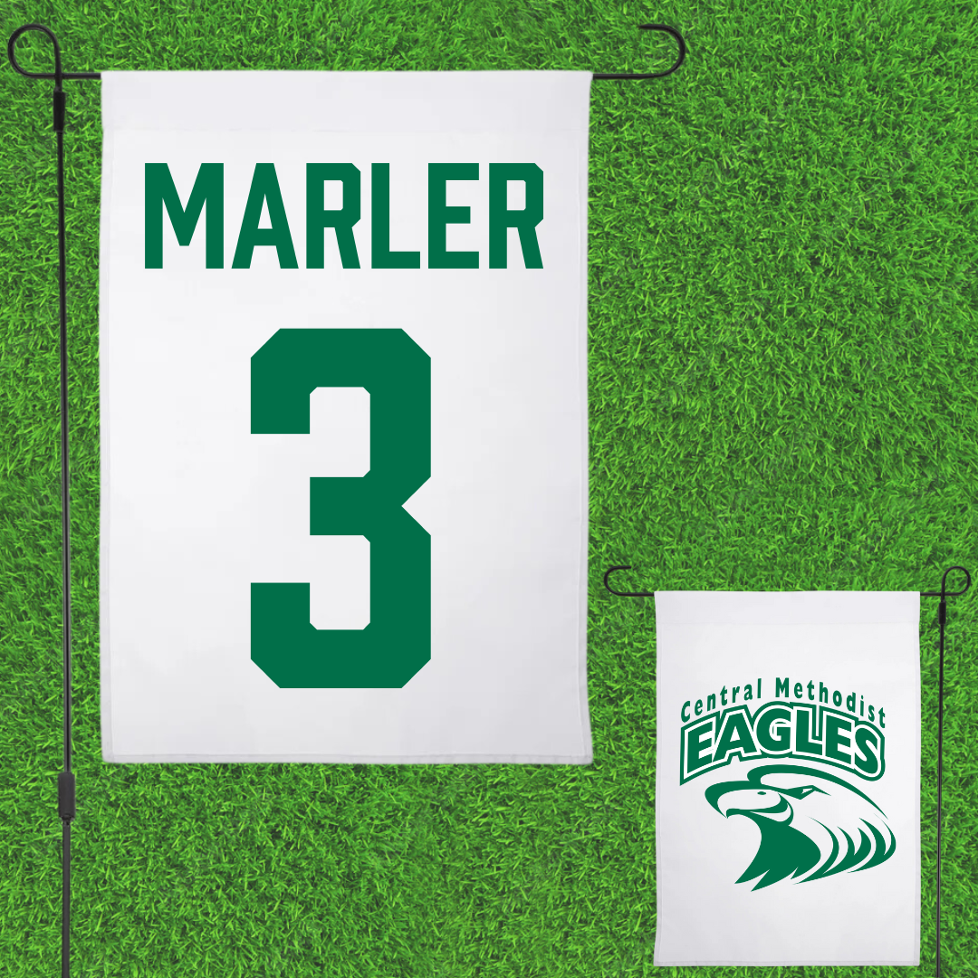 Central Methodist University Basketball White Garden Flag - #3 Alex Marler