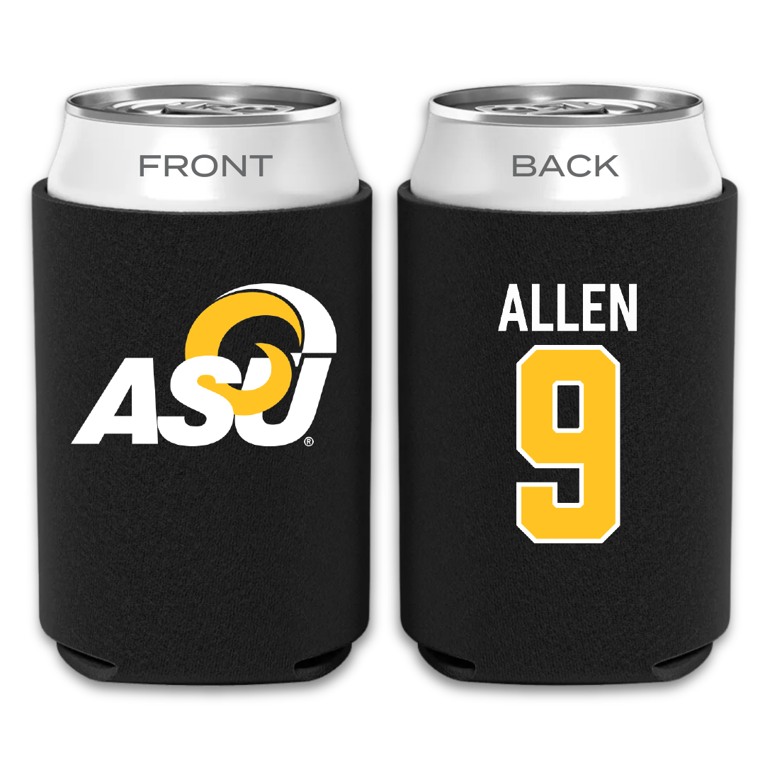 Angelo State University Football Black Can Cooler - #9 Kenton Allen