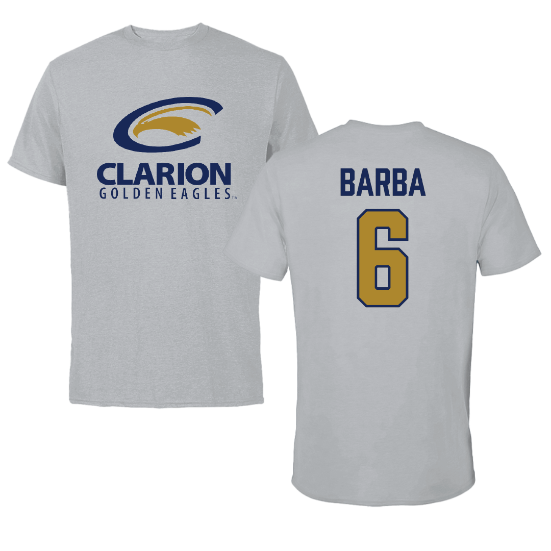 PennWest Clarion Soccer Sport Gray Tee - #6 Sofia Barba