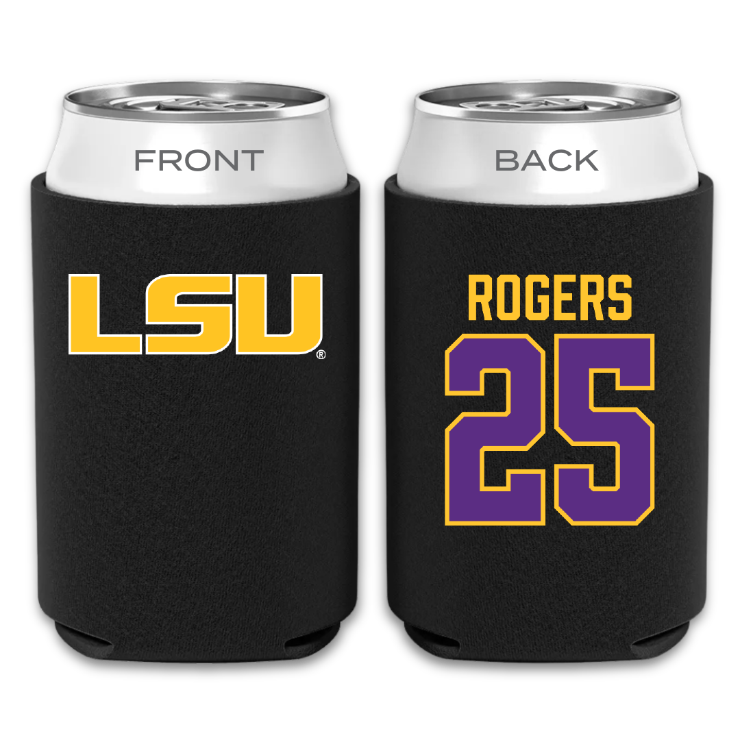 Louisiana State University Soccer Black Can Cooler - #25 Senai Rogers