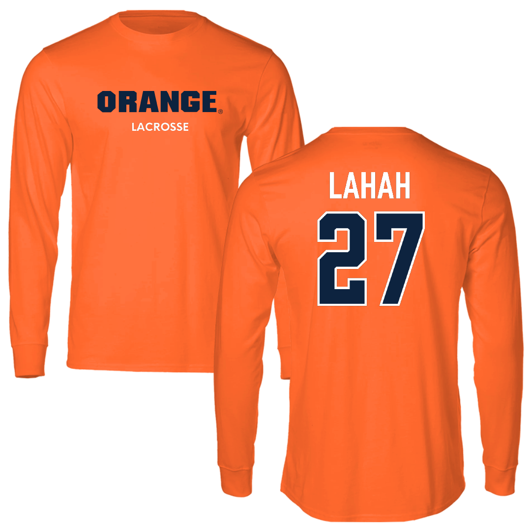 Syracuse University Lacrosse (W) Orange Performance Long Sleeve - #27 Izzy Lahah