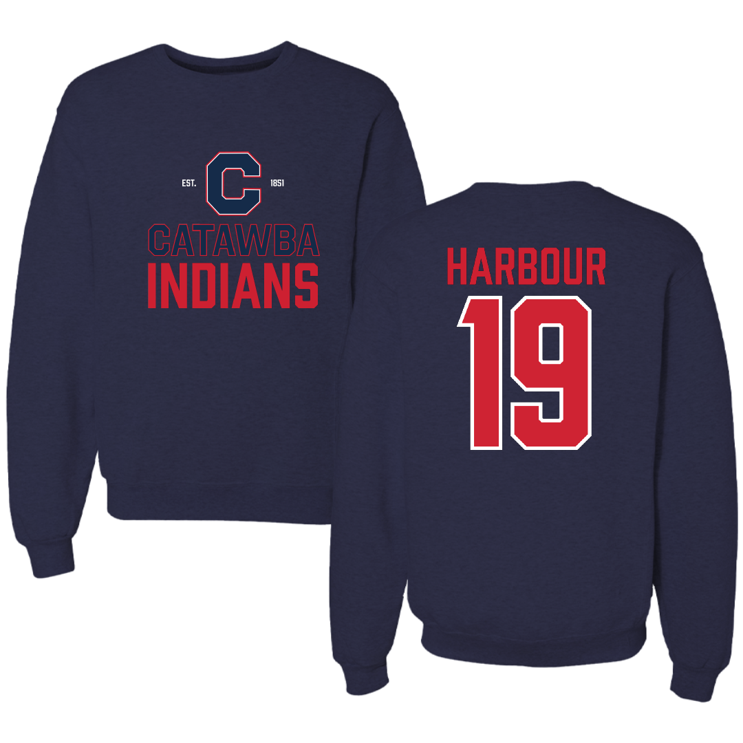Catawba College Soccer Navy General Crewneck - #19 Libby Harbour
