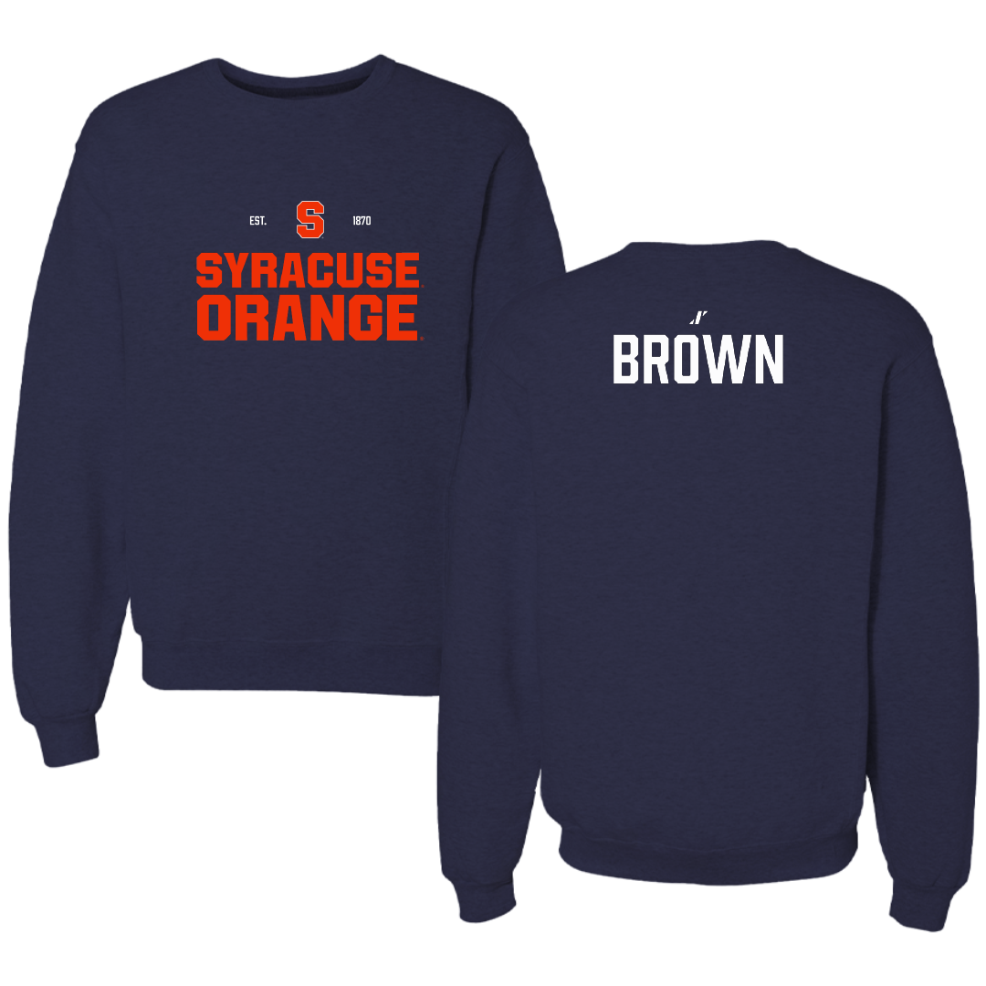 Syracuse University TF and XC Navy General Crewneck - Jamir Brown
