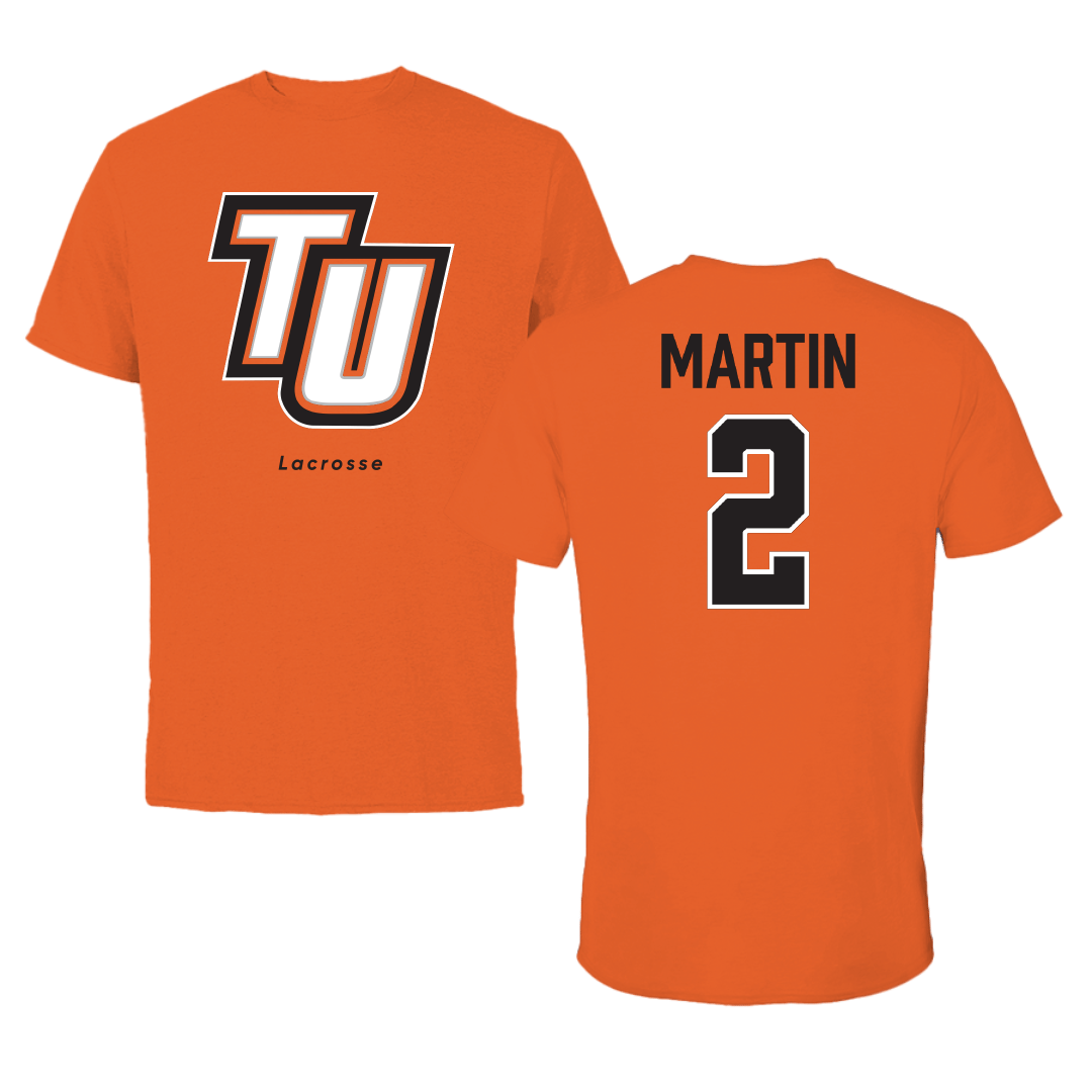 Tusculum University Lacrosse (W) Orange Performance Tee - #2 Paige Martin