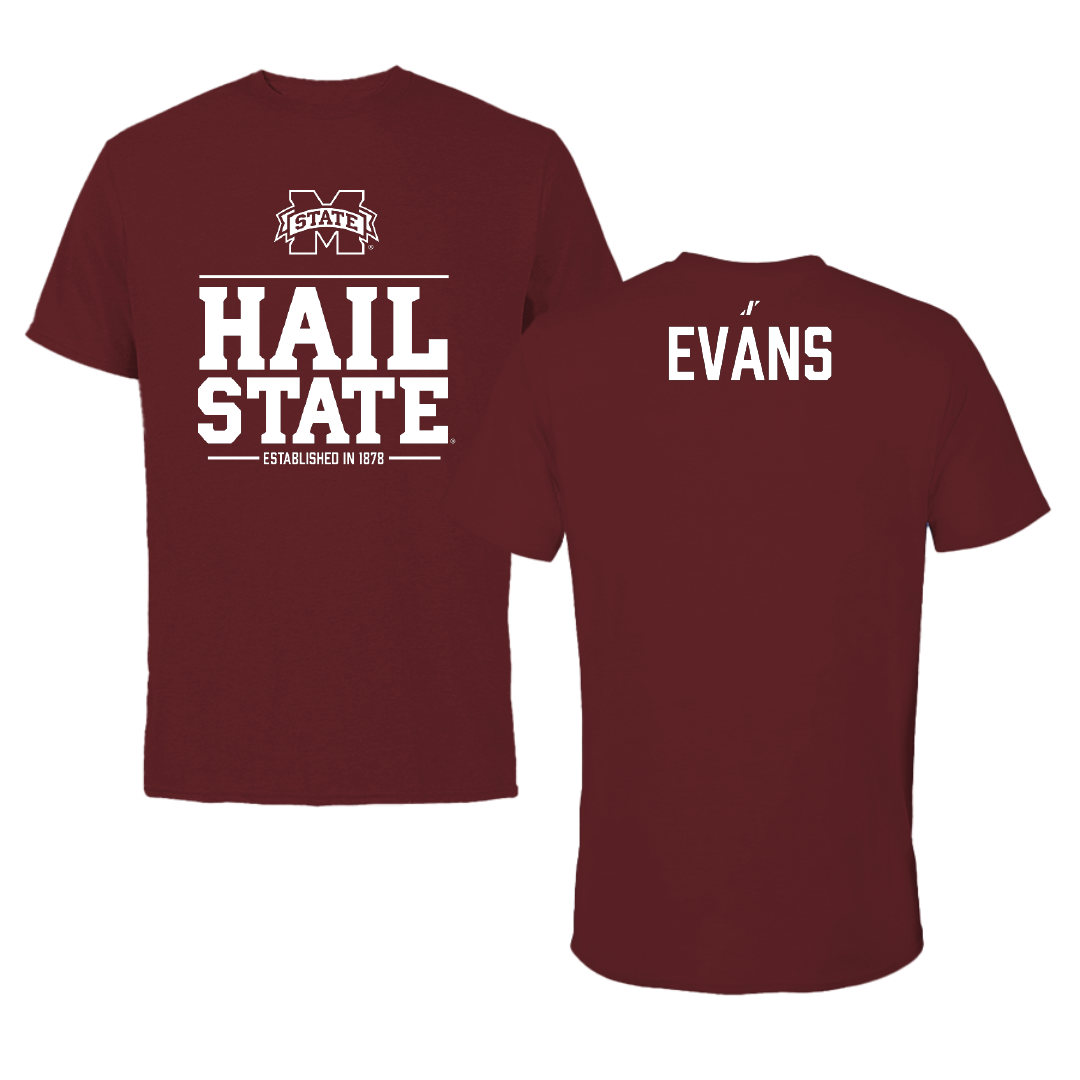 Mississippi State University TF and XC Maroon General Tee - Kai Evans
