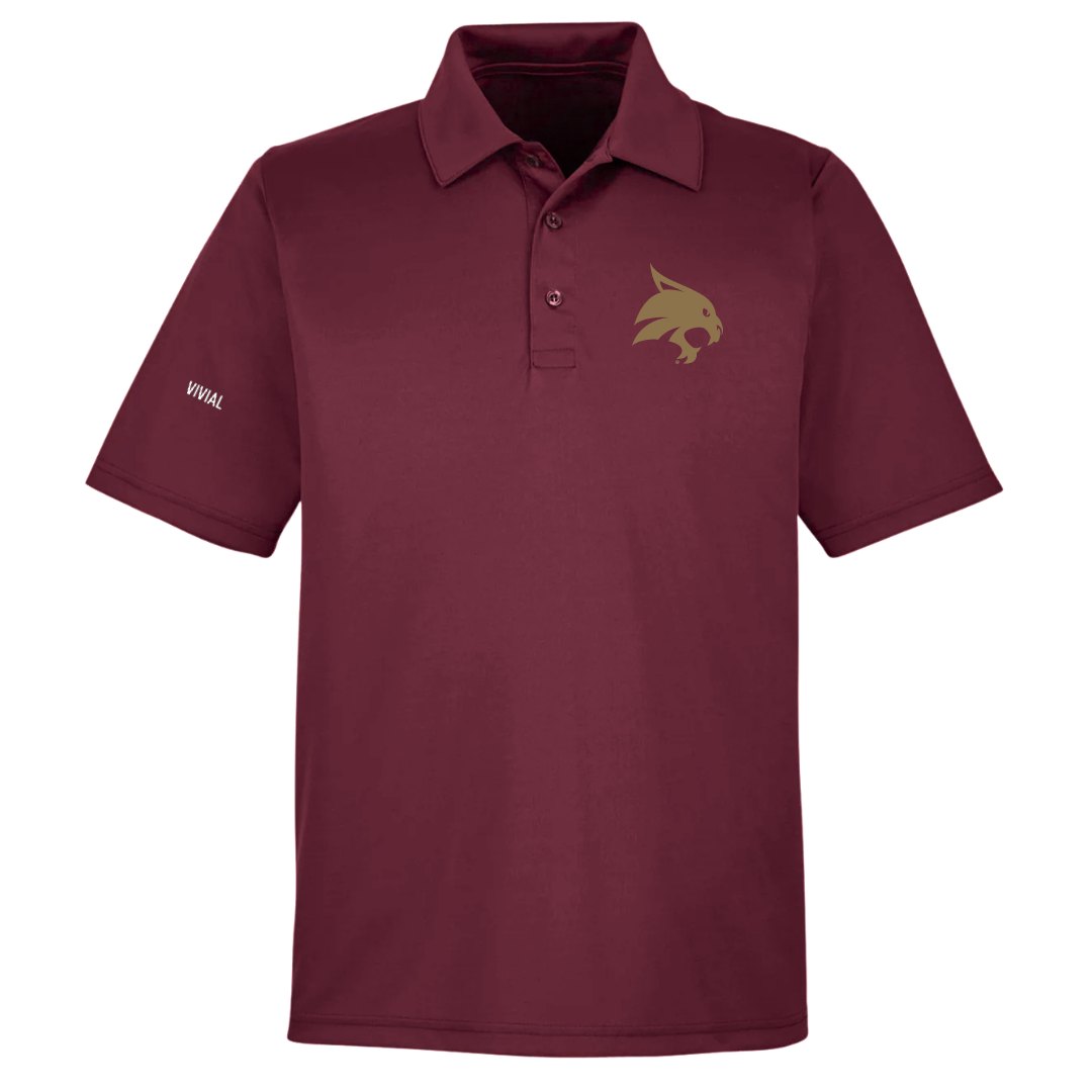 Texas State University Cheer Maroon Polo - Luke Vivial