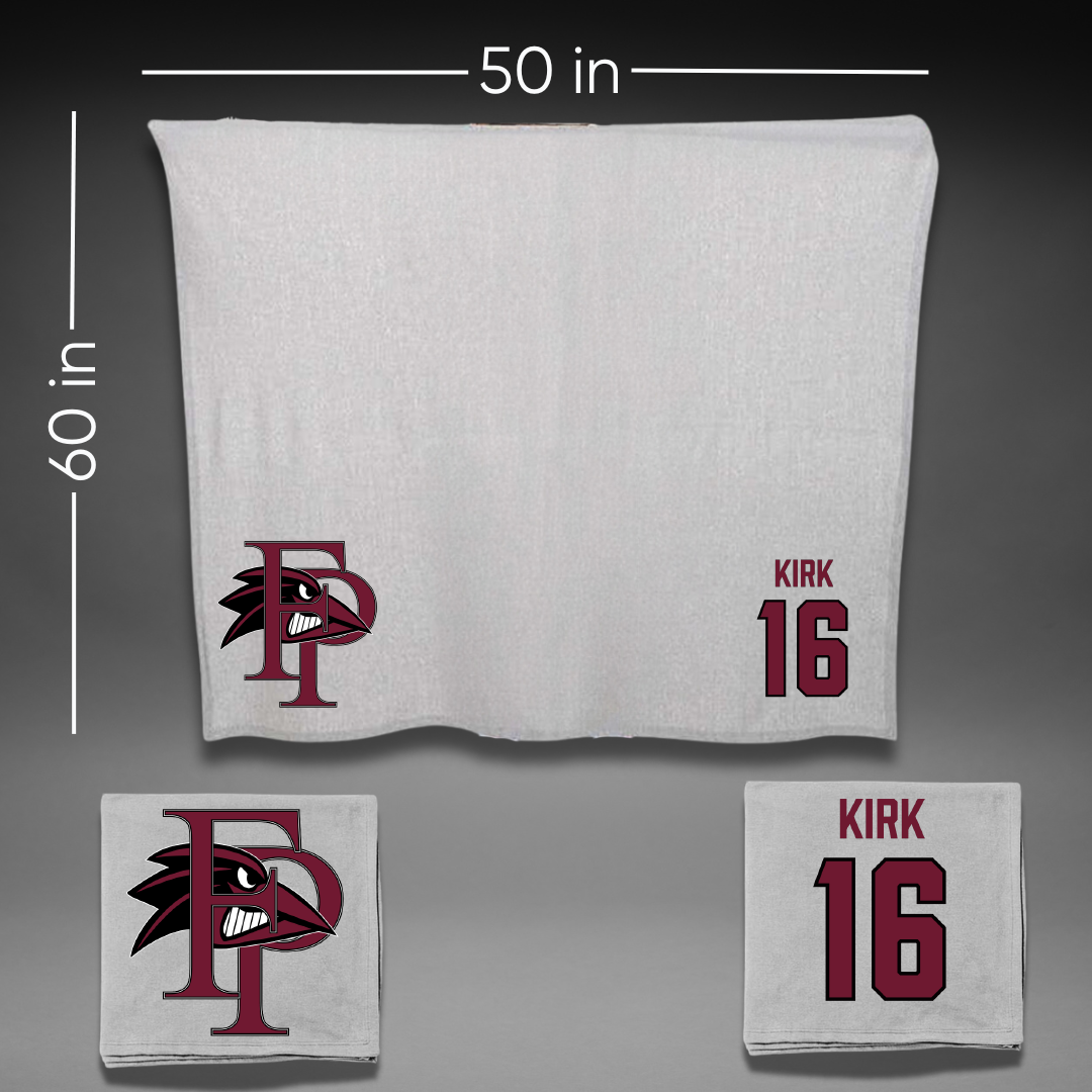 Franklin Pierce University Lacrosse (M) Gray Blanket - #16 Owen Kirk