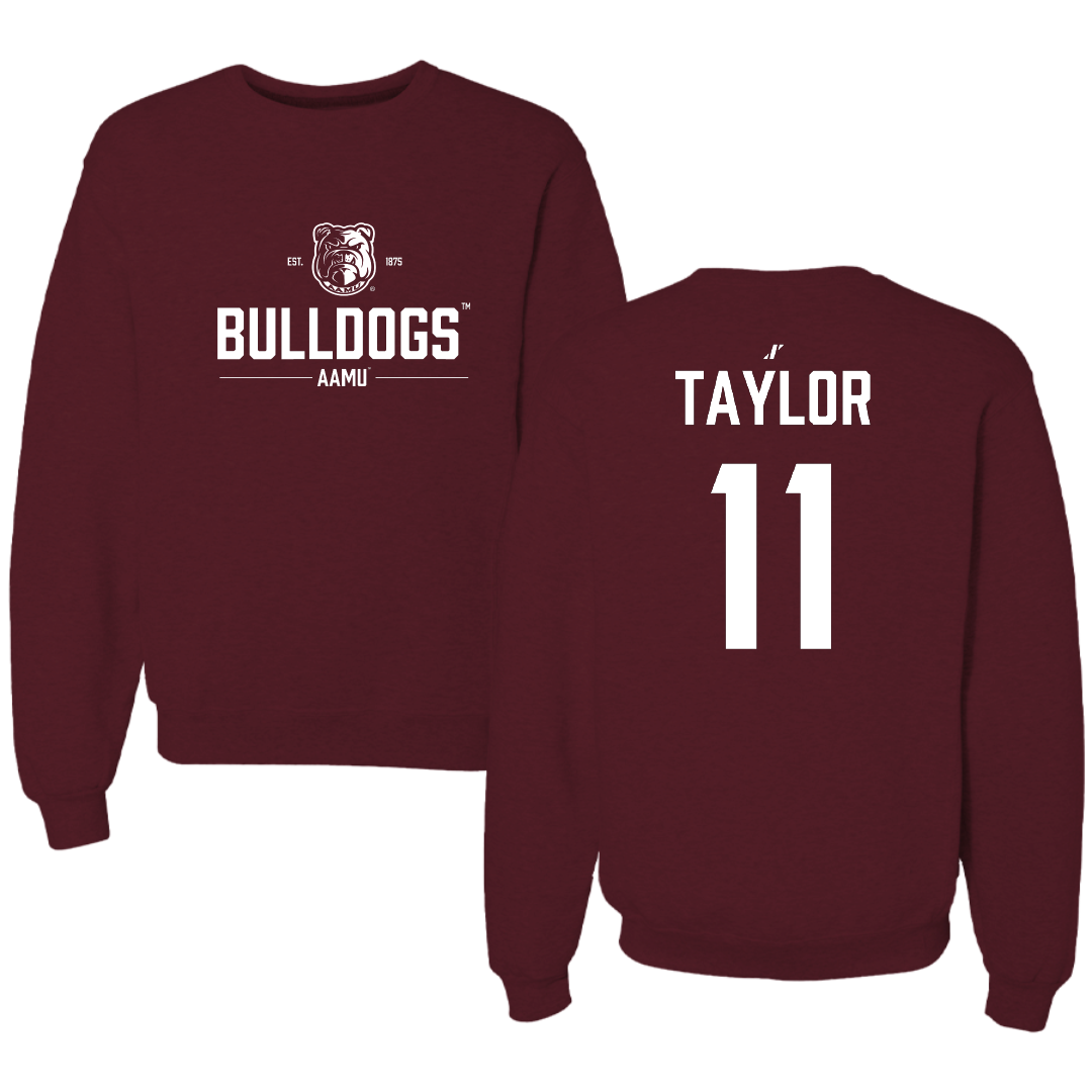 Alabama A&M University Volleyball Maroon General Crewneck - #11 Tamirea Taylor