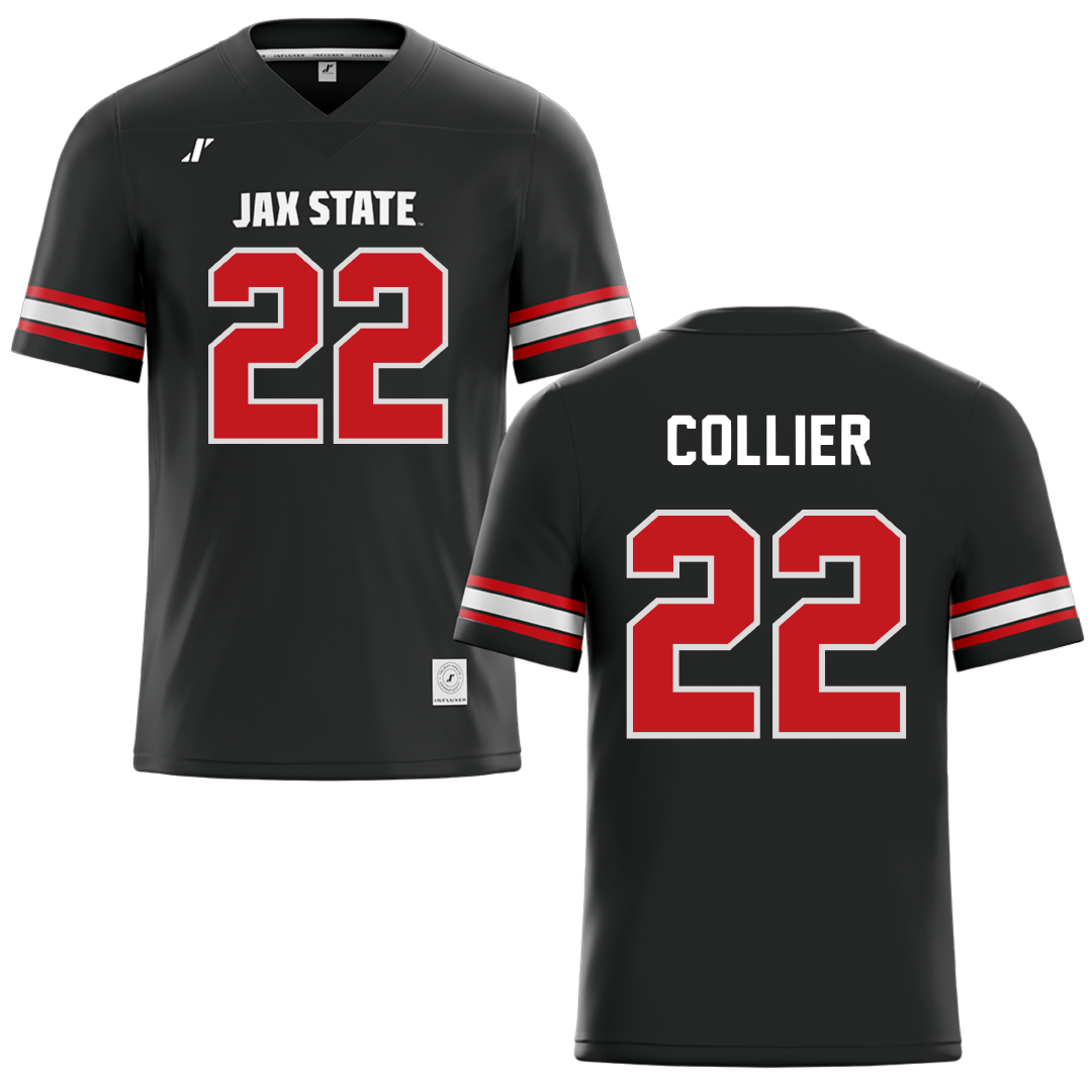 Jacksonville State University Black Football Jersey - #22 Travis Collier