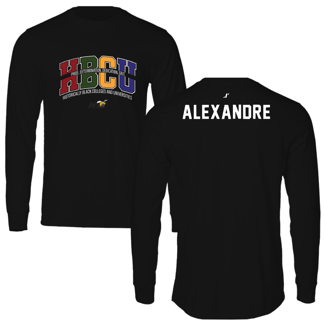 Alabama State University TF and XC Black HBCU Performance Long Sleeve - Natyia Alexandre