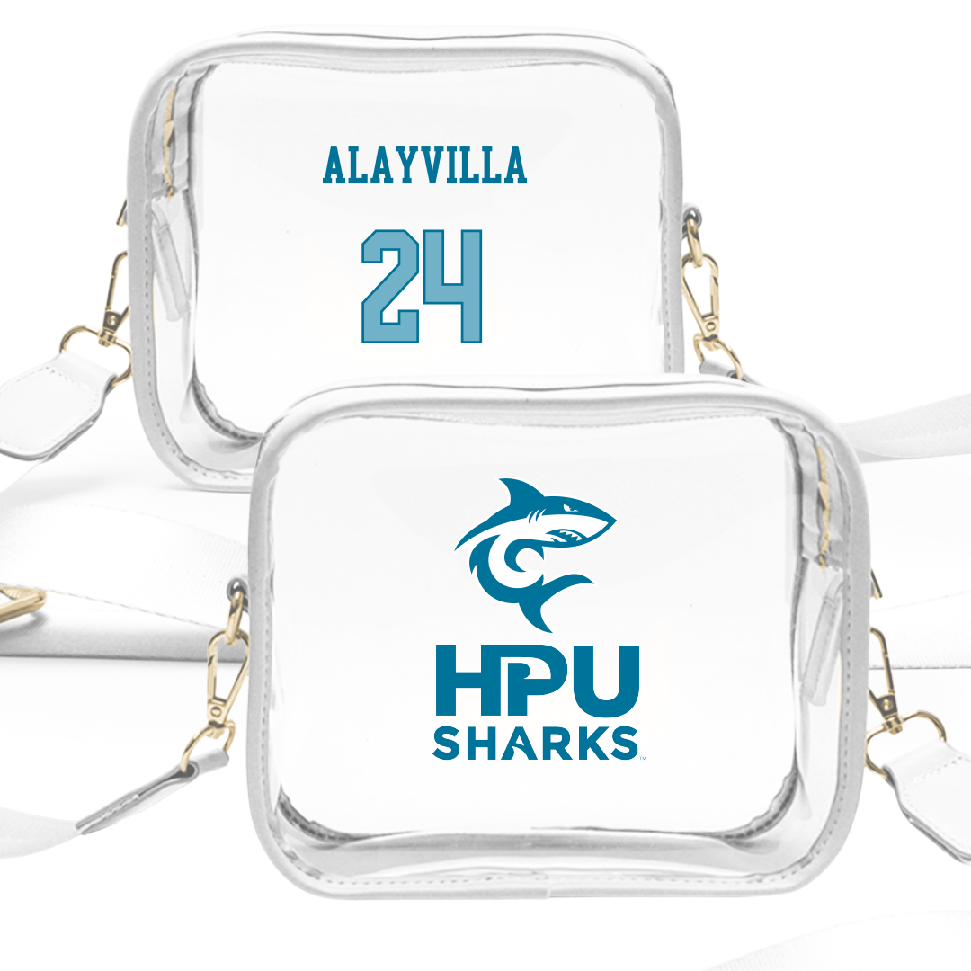 Hawaii Pacific University Acrobatics & Tumbling White Clear Stadium Bag - #24 Cheyenne Alayvilla