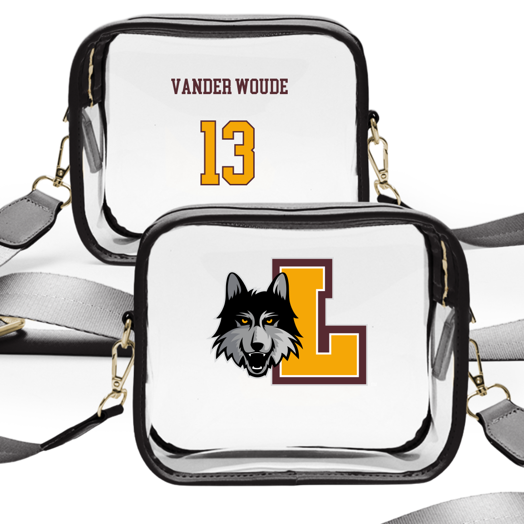 Loyola University-Chicago Softball Black Clear Stadium Bag - #13 Averi Vander Woude