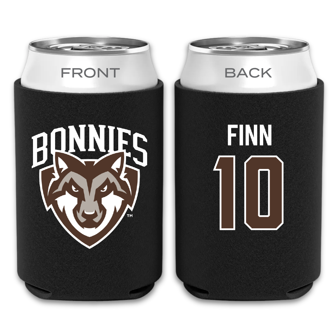 St. Bonaventure University Baseball Black Can Cooler - #10 Bobby Finn