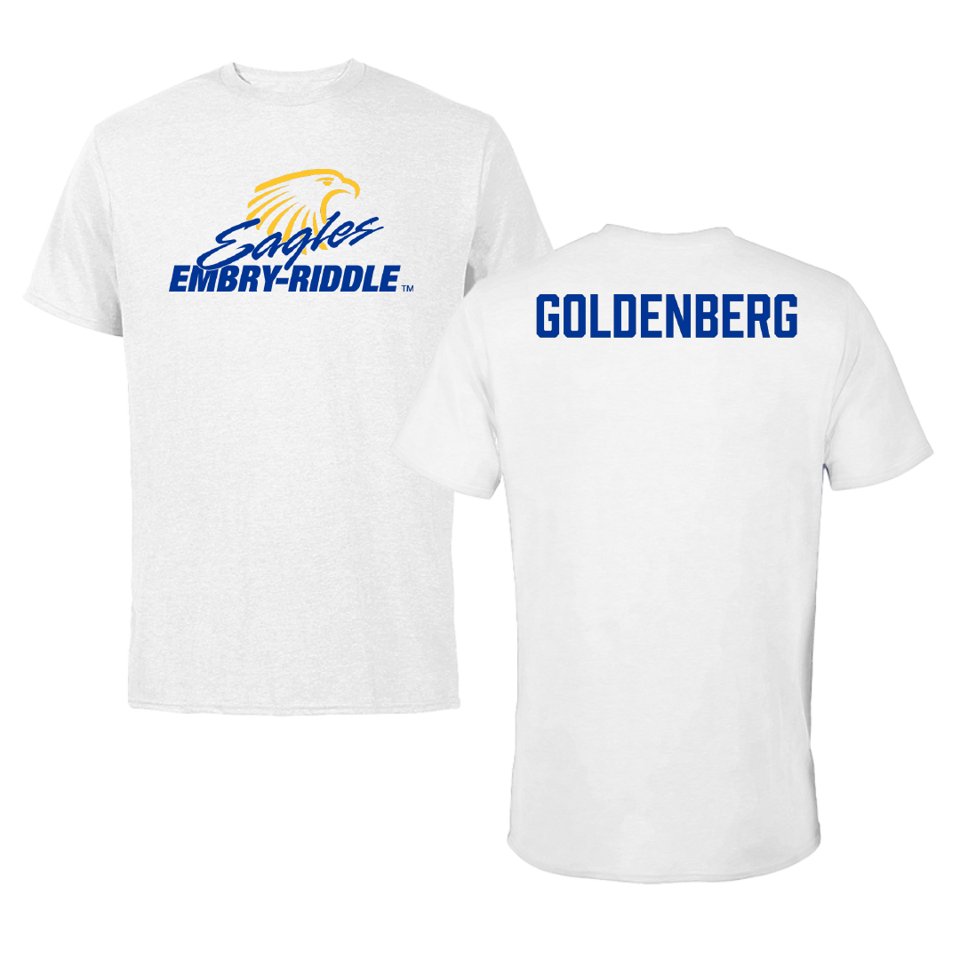 Embry-Riddle Aeronautical University Rowing (W) White Tee - Briella Goldenberg