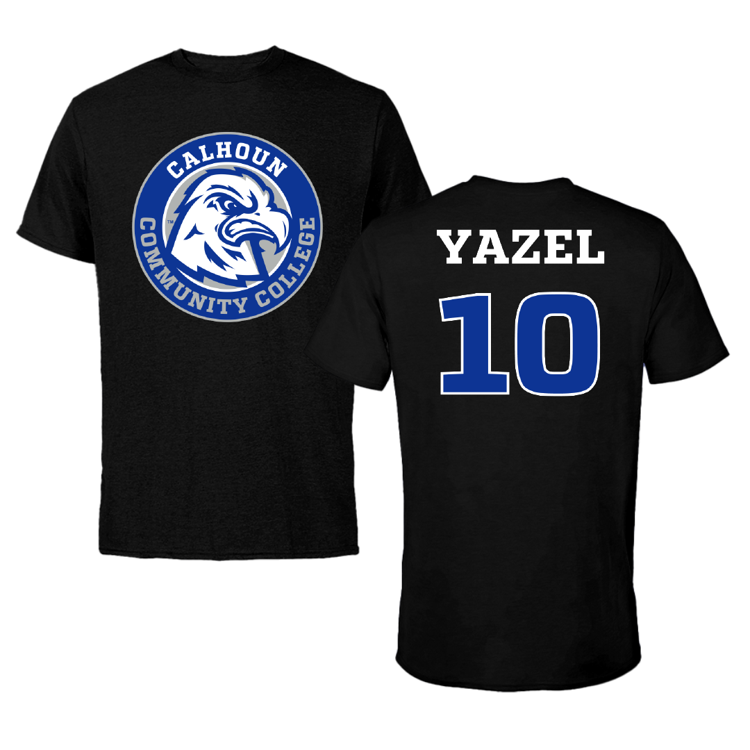 Calhoun Community College Baseball Black Tee - #10 Adam Yazel
