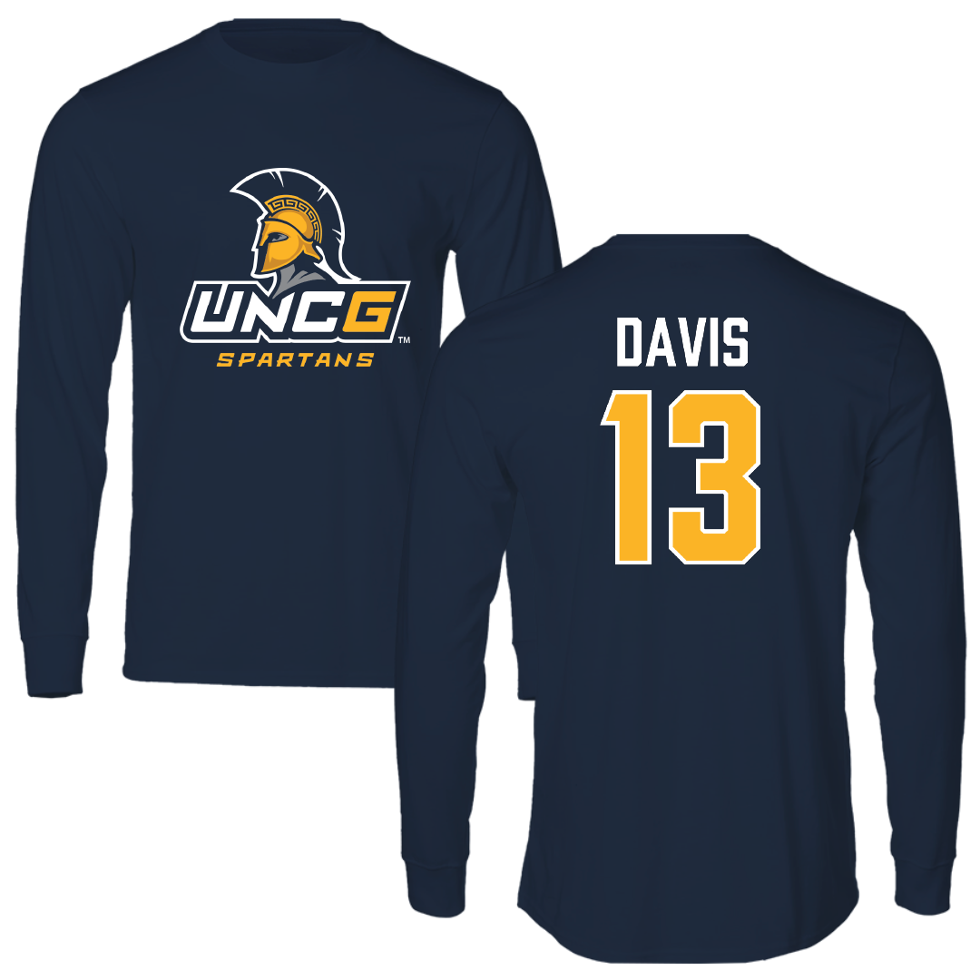 UNC Greensboro Basketball (W) Navy Long Sleeve - #13 Joelle Davis