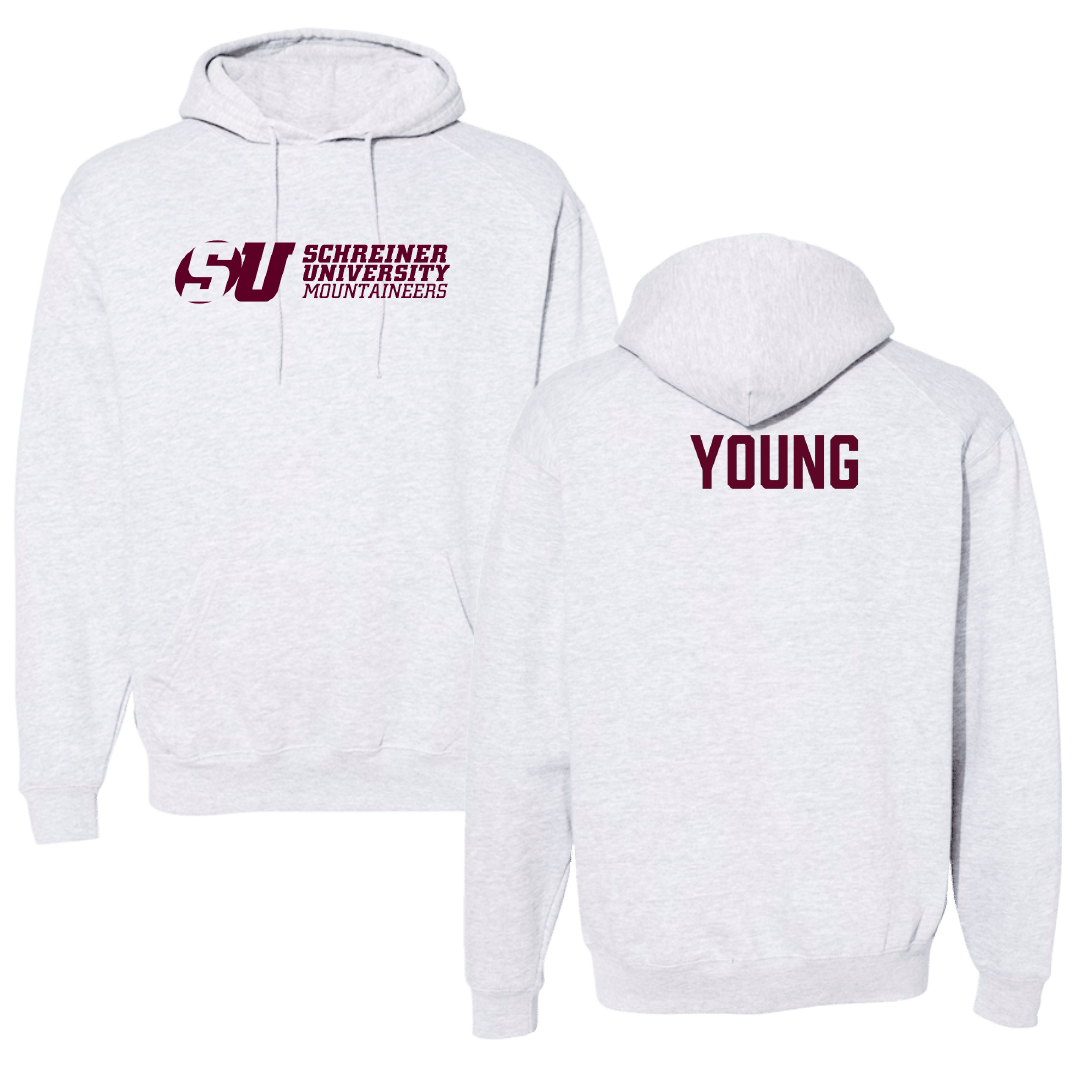 Schreiner University Football Light Gray Hoodie - Maurice Young
