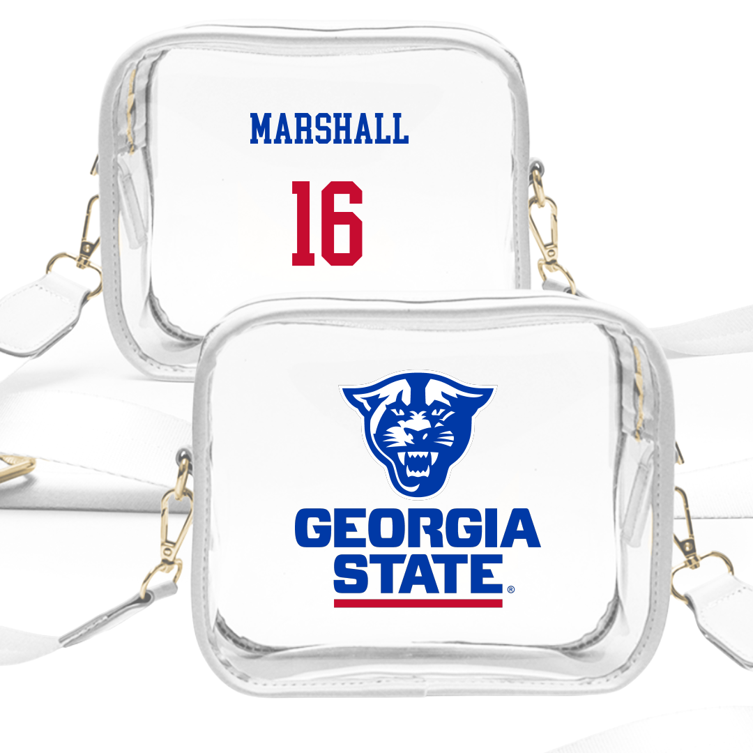 Georgia State University Football White Clear Stadium Bag - #16 Jaylin Marshall