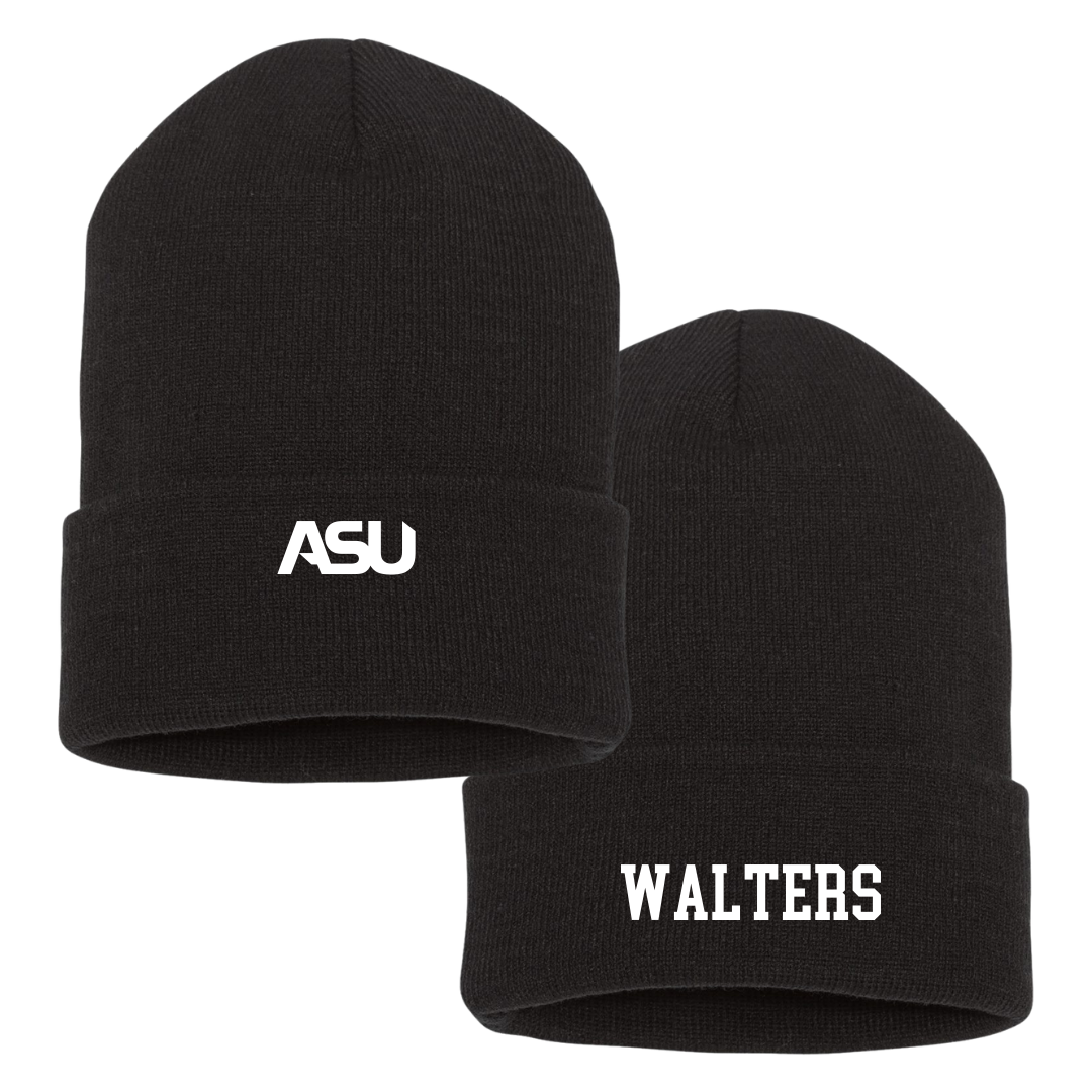 Alabama State University TF and XC Black Beanie - Shone Walters