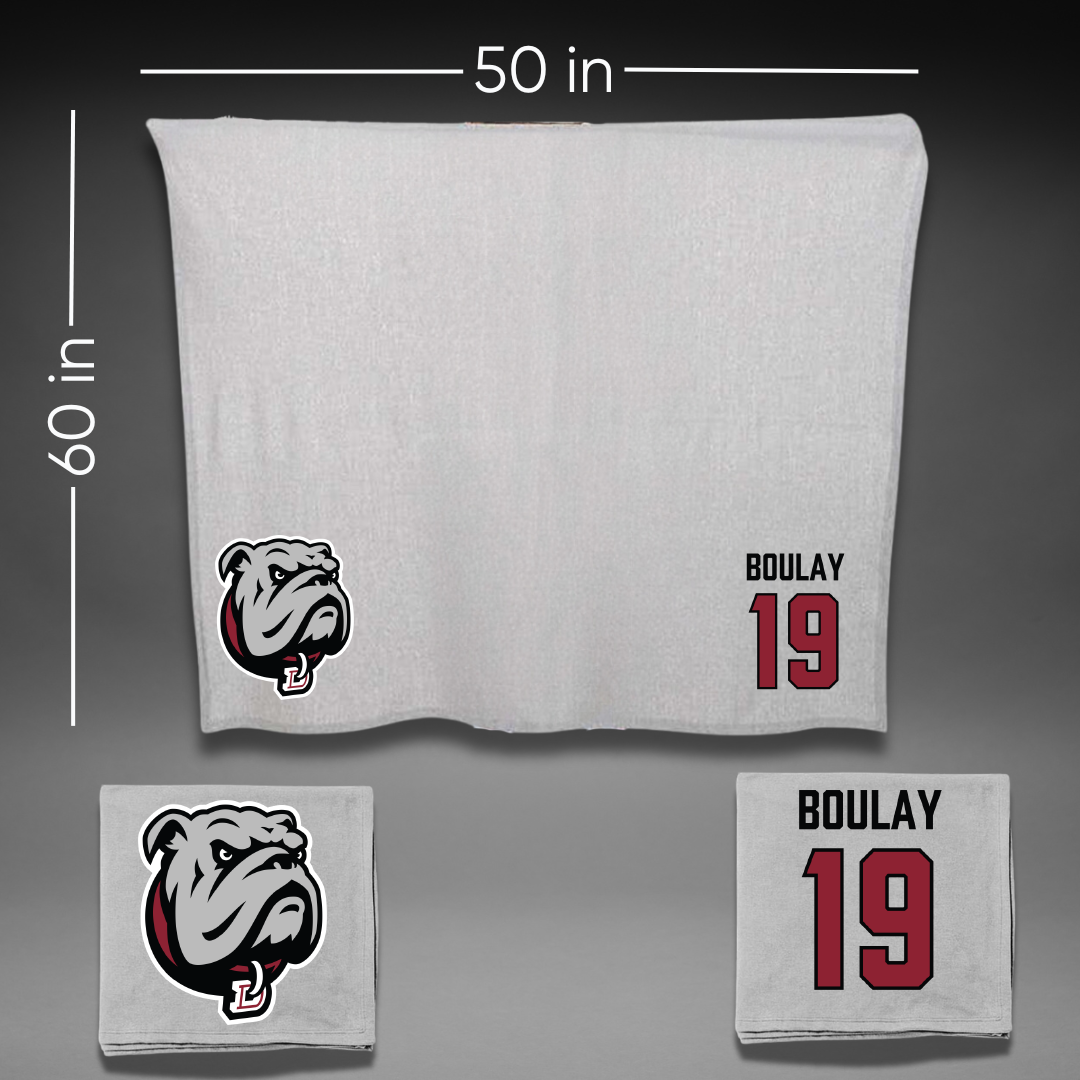 Dean College Volleyball (M) Gray Blanket - #19 Evan Boulay